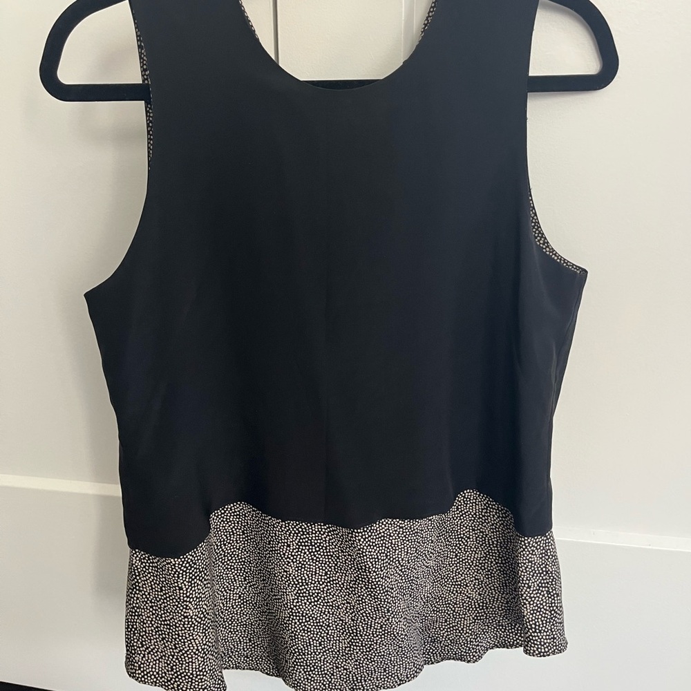 Black silk kymerah top